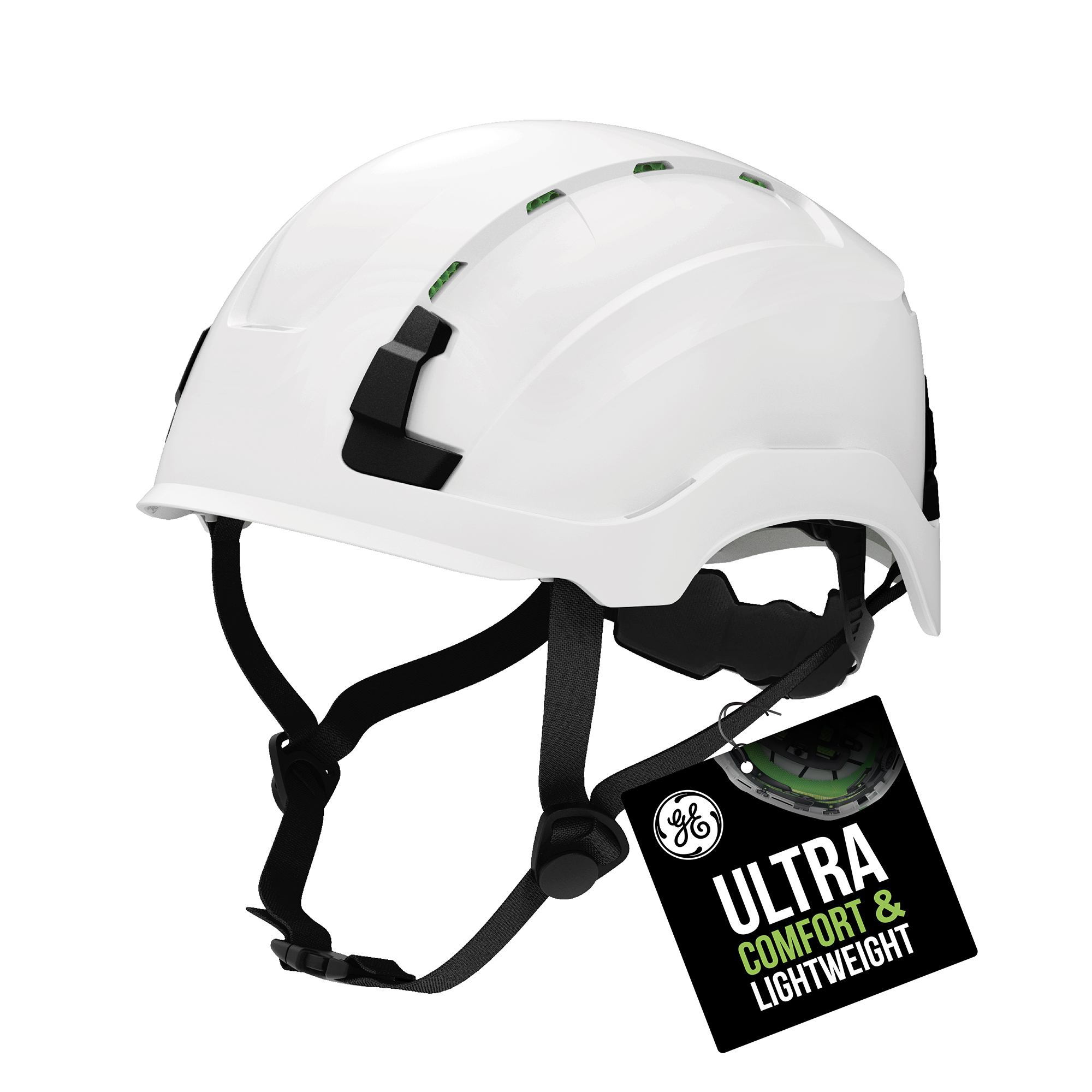 General Electric, Adjustable Safety Helmet, Vented, White TYPE 2 Model# GH500W